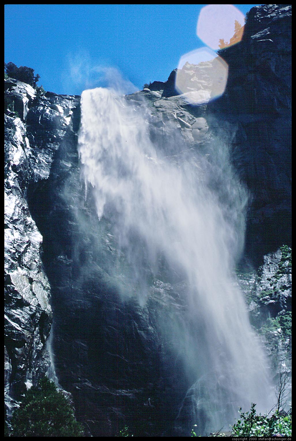 Bridalveil Falls. Yosemite, CA, Aug 2000